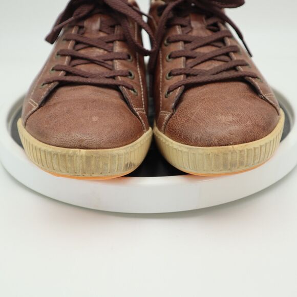 Ecco Street Spikeless Golf Shoes Mens Size 45 US 11-11.5 Brown Beige Leather - Picture 4 of 16